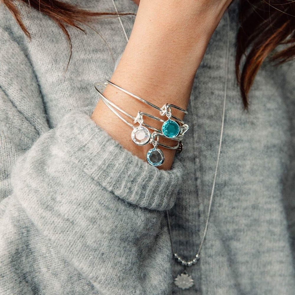 Alex and Ani December Blue Bracelet